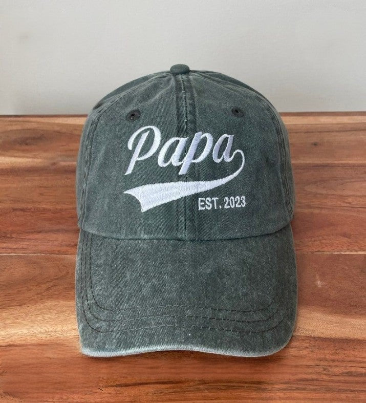 Papa Hat, Dad Hat, Fathers Day Hat, Dad Hat Embroidered, Fathers Day Gift, Embroidered Hat, Personalized Hat, Custom Hat, Custom Text Hat il_794xN.5097582081_juq2_ad96381f-86d2-4d58-8343-5b8a42b77572.jpg