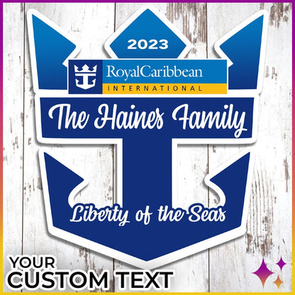 Royal Cruise Door Magnets Caribbean | Personalized Caribbean Royal Cruise Door Cruise Magnets | Cruise Door Anchor Magnet Sign il_794xN.5153301524_mny2.jpg