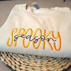Spooky Season Embroidered Sweatshirt, Halloween Sweatshirt, Trendy Autumn Sweatshirt, Fall Crewneck, Halloween Embroidery, Gift for her il_794xN.5161753472_8g70.jpg?v=1743403098