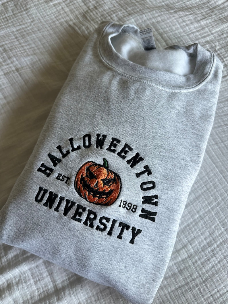 Halloweentown University Embroidered Sweatshirt | Fall Sweater | Halloweentown Crewneck | Halloween Sweatshirt | Halloweentown University il_794xN.5172155575_dzxl.jpg