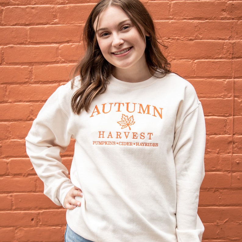 Autumn Harvest Embroidered Gemma Sweatshirt | High Quality Design, Perfect for Fall | Unisex Cozy Cotton Blend Sweatshirt | Fall Sweatshirt il_794xN.5194413396_dtny.jpg