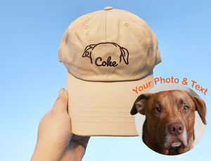 Custom Dog Ear Embroidered Baseball Cap, Personalized Embroidery Pet Portrait Hat, Dog Mom Dad Gift, Pet Drawing from Photo, Pet Lover Gift il_794xN.5196706890_5plu.jpg