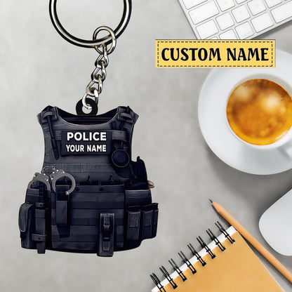 Personalized Police Bulletproof Vest Keychain Gift For Police, Police Uniform Ornament Keychain il_794xN.5211154459_dbn5.jpg