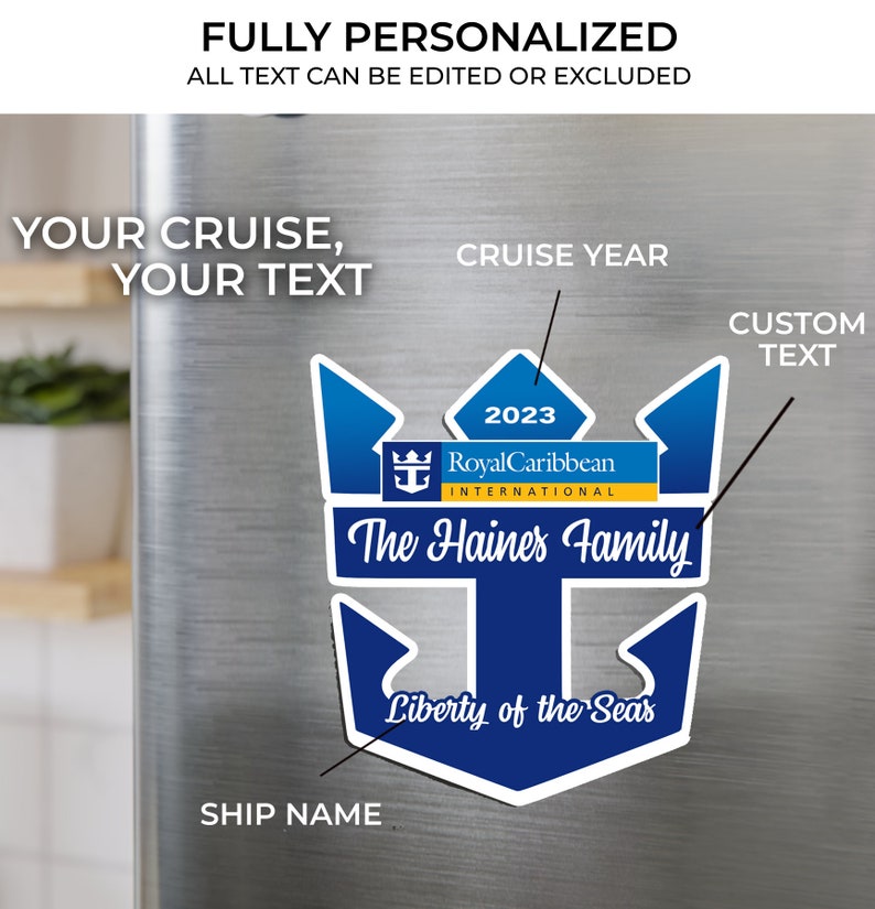 Royal Cruise Door Magnets Caribbean | Personalized Caribbean Royal Cruise Door Cruise Magnets | Cruise Door Anchor Magnet Sign il_794xN.5240486413_7j0t.jpg