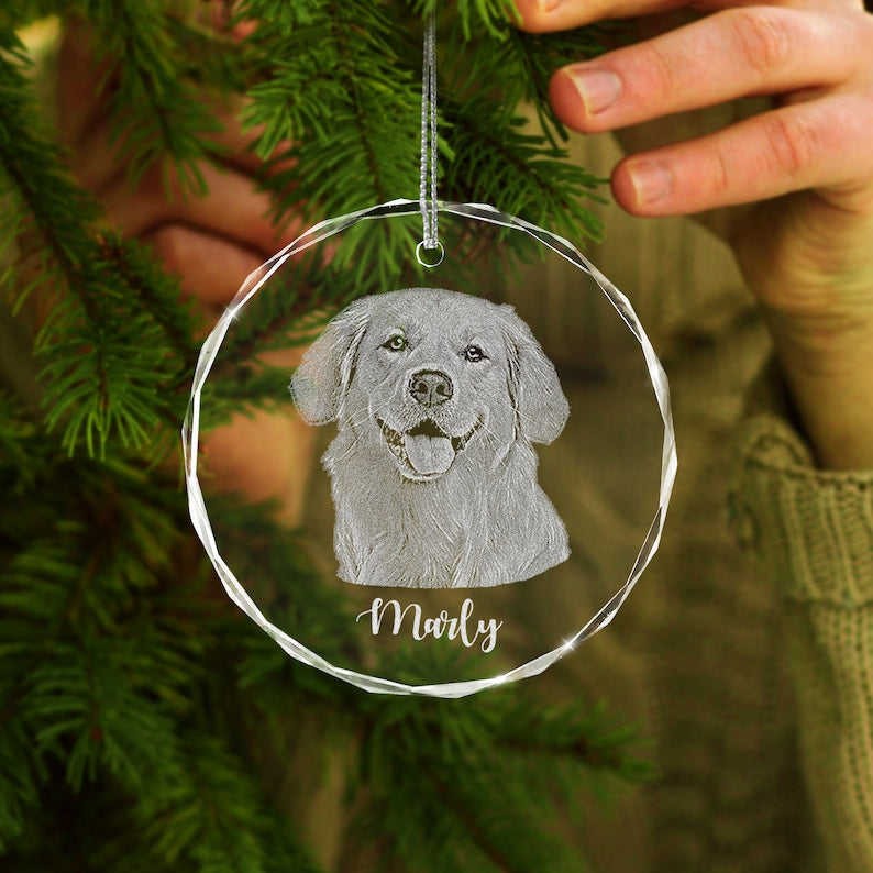 Personalized Pet Glass Ornament Engraved - Etched Your Dog Photo on Crystal Ornament il_794xN.5269267300_94hl.jpg