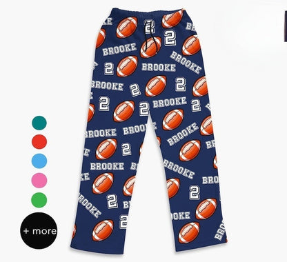 Football Pajama, Sports gift, football gift, gift for football player, football team gift, pajamas and t-shirts. il_794xN.5288562705_aqb8_1.jpg
