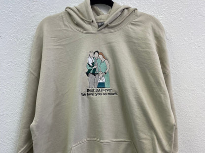 Custom Embroidered Family Portrait Shirt - Father's Day Gift - Personalized Dad Shirt - Embroidered Photo Shirt - Comfort Color Music Shirt il_794xN.5314273278_fdoz.jpg
