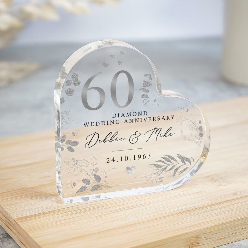 Personalised 60th Wedding Anniversary Gift, Diamond Anniversary Plaque, Anniversary Gifts, 60th Anniversary Gift for Husband Wife Parents il_794xN.5326628868_21j0.jpg