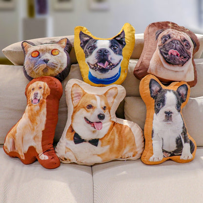 Dog Picture Pillow Custom Pet Pillow Dog Pillows Gift Custom 3D Pet Pillow from Photo | Personalized Dog/Cat Shaped Throw Pillow il_794xN.5328926294_2gg2.jpg