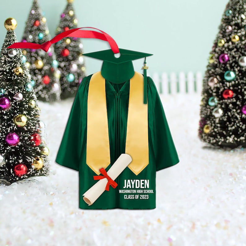 Graduation Ornaments, Personalized Graduation Gown Flat Ornament, Graduation Keepsake, Gifts for Graduate Him Her Friends il_794xN.5358442578_owl0.jpg