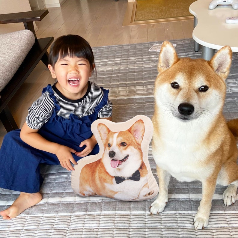 Dog Picture Pillow Custom Pet Pillow Dog Pillows Gift Custom 3D Pet Pillow from Photo | Personalized Dog/Cat Shaped Throw Pillow il_794xN.5377057935_hep0.jpg