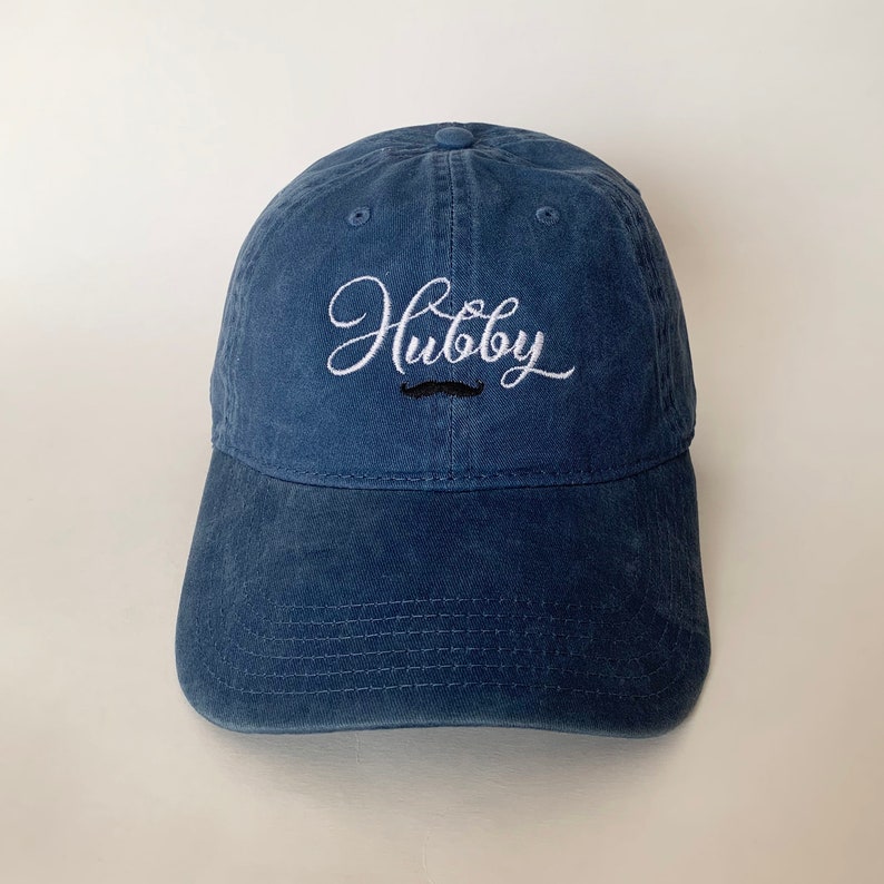 Couples Embroidered Baseball Caps Matching Hubby & Wifey Hats, Adjustable Hat, Cute Anniversary Gift for Husband and Wife