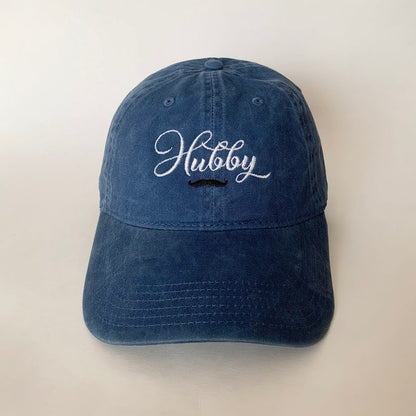 Couples Embroidered Baseball Caps Matching Hubby & Wifey Hats, Adjustable Hat, Cute Anniversary Gift for Husband and Wife