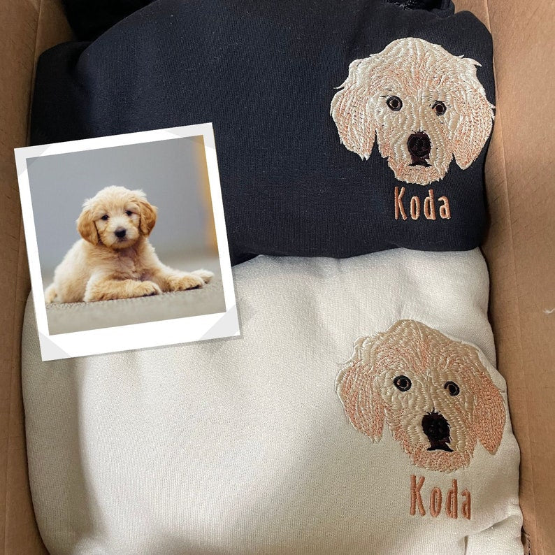 Personalized embroidered custom pet with photo shirt - Handmade shirt il_794xN.5420748336_96kz.jpg