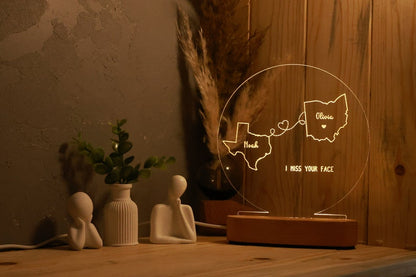 Custom Two Map Night Light for Couples - Gift for Her/Him - Long Distance Relationship Gift - Going Away Gift - Couple Gift - Christmas Gift il_794xN.5434412885_j8ig.jpg