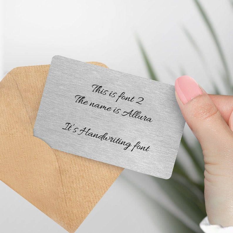 Personalised Metal Wallet Card - Add any text custom card - Keepsake Gift For Him, Boyfriend, Husband, Valentines, Anniversary - own text il_794xN.5455457718_icp9.jpg