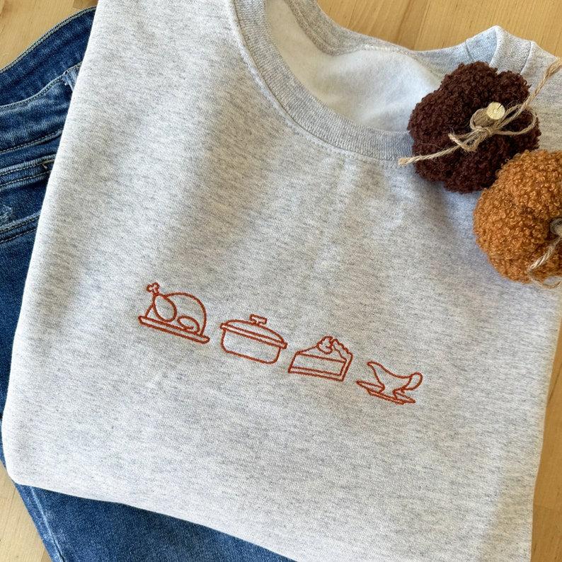 ON SALE!! Thanksgiving Icon Crewneck Gemma Sweatshirt | Thanksgiving Sweatshirt | Thanksgiving Shirt | Fall Sweatshirt | Fall Shirt