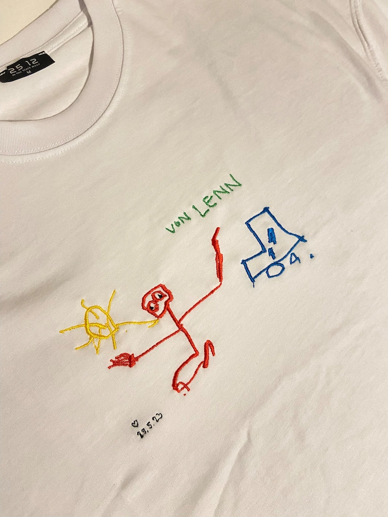 Personalized kids drawing artwork shirt - Embroidered custom photo shirt - Handmade shirt il_794xN.5559622372_9piz.jpg