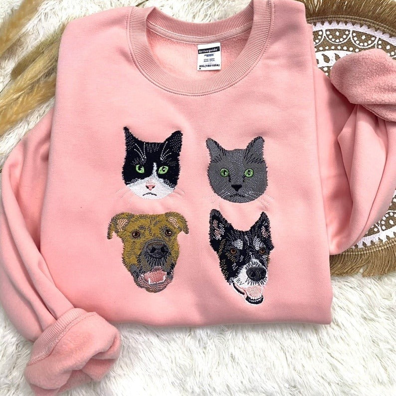 Personalized Embroidered Custom Cat Face with photo Sweatshirt il_794xN.5599501815_krft_1.jpg?v=1743397352