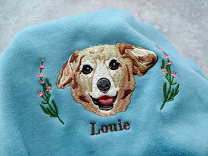 Custom Embroidered Pet From Your Photo Sweatshirt,Personalized Dog Hoodie, Pet Lover Gift il_794xN.5644703178_8fs4.jpg