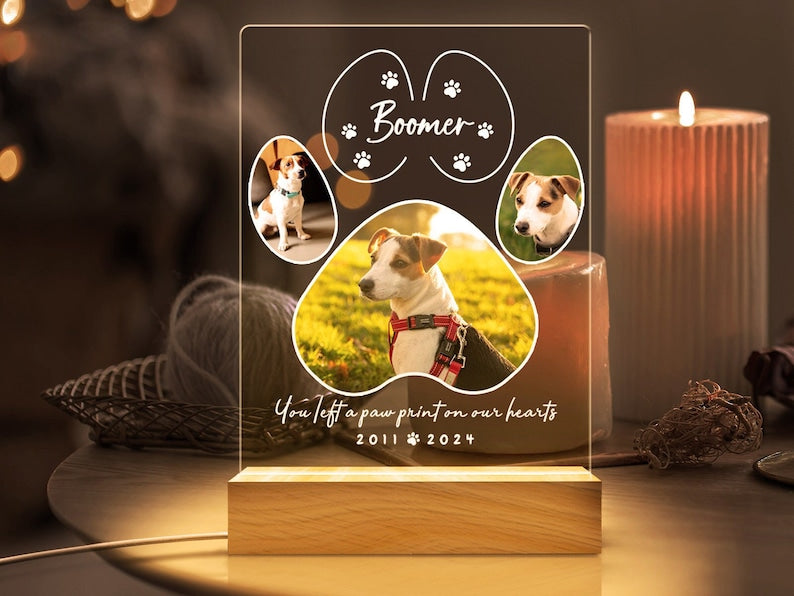 Custom Personalized Pet Photo LED Wooden Base Pet Memorial Frame, Gifts for Pets, Cat Dog Loss Gift il_794xN.5660248278_d1ss.jpg