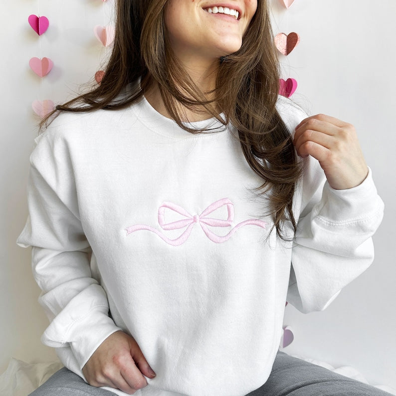 Cute Bow Embroidered Gemma Sweatshirt | Dainty Bow Sweatshirt | Embroidered Bow Ribbon Trendy Sweatshirt | Embroidered Bow | Gift for Her il_794xN.5689031627_5z1x.jpg