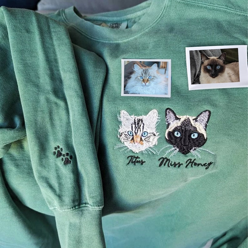 Personalized Embroidered Custom Cat Face with photo Sweatshirt il_794xN.5698348582_iqzu_1.jpg?v=1743397352