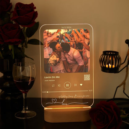 Custom acrylic music plaque, Couples Gift, unique Wedding LED plaque,acrylic plaque with photo,custom picture frames,song picture frame il_794xN.5727624454_h9sr.jpg