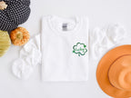 Embroidered St Patricks Day Sweatshirt, Embroidered Lucky Sweatshirt, Embroidered Clover Shirt, Lucky Shirt, Embroidered St Patricks Day Tee il_794xN.5746968434_3t1h.jpg