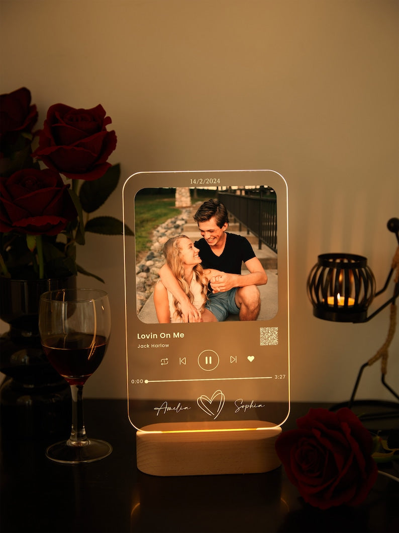 Custom acrylic music plaque, Couples Gift, unique Wedding LED plaque,acrylic plaque with photo,custom picture frames,song picture frame il_794xN.5775673611_c8mj.jpg
