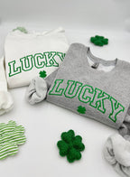 Embroidered St. Patricks Day Sweatshirt-Hoodies, Lucky Unisex Crewneck, Shamrock-Irish Sweatshirt, St Pattys, Simple Holiday Sweater, Gift il_794xN.5777795737_cpsn.jpg