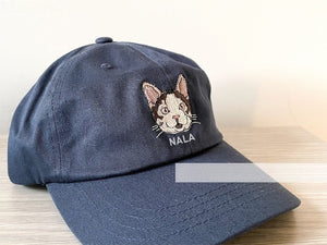 Custom Embroidered Cat Hat, Personalized Baseball Cap Using Your Cat Photo il_794xN.5794977101_2mxx_1.jpg