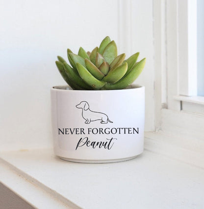 Pet memorial planter, dog memorial, loss of pet gift, personalized gift flower pot, custom dog breed loss of dog, pet memorial gift il_794xN.5810229170_m4wh.jpg