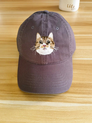 Custom Embroidered Cat Hat, Personalized Baseball Cap Using Your Cat Photo il_794xN.5816958334_ghxd.jpg