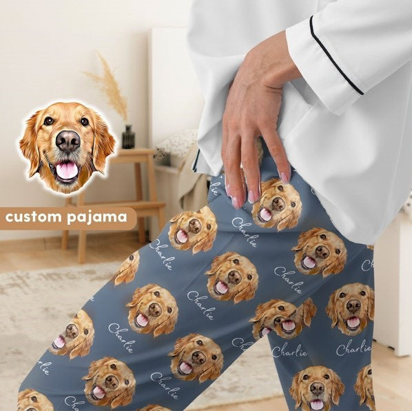 Custom Pet Pajamas Using Pet Photo + Name Personalized Dog Pajamas Custom Cat Pyjamas Dog Pjs Cat Pajamas for Women Puppy Christmas Pajamas il_794xN.5818153152_gr6h.jpg
