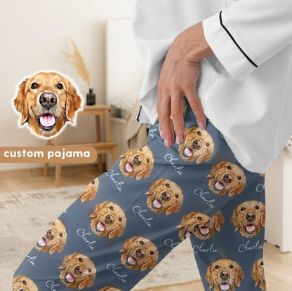 Custom Pet Pajamas Using Pet Photo + Name Personalized Dog Pajamas Custom Cat Pyjamas Dog Pjs Cat Pajamas for Women Puppy Christmas Pajamas il_794xN.5818153152_gr6h.jpg