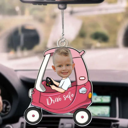 Personalized Car Photo Ornament - Drive Safe Daddy / Mommy - Photo Custom Ornament, Gift For Dad, New Dad, New Mom, New Grandpa, New GrandMa il_794xN.5819129706_dsdu.jpg