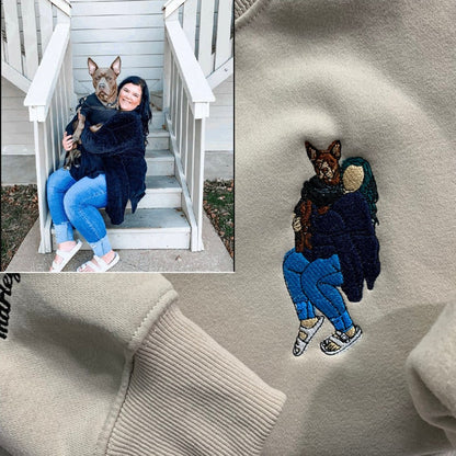 Custom Embroidered Sweatshirt, Personalized Embroidered Shirt, Embroidered Sweatshirt Gifts, Gift For Mom, Gift For Her, Couple Giftsca.