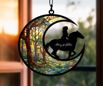 Horse Acrylic Suncatcher, Horse Memorial Suncatcher Ornament, Personalized Horse Loss Gift, Custom Horse Name Sign, Horse Memorial Gift il_794xN.5832366418_6t1l.jpg