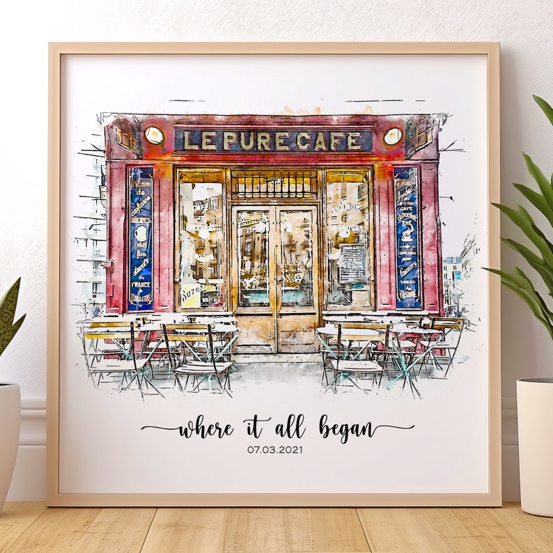 Where We Met,Where It All Began,Custom house portrait wood sign,Our First Date,Engagement Gift,Anniversary Gift,Where He Proposed,One year anniversary il_794xN.5833458160_dfqh.jpg