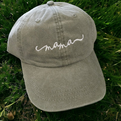 Embroidered Mama, Gigi, Grandma, Mommy, Nana Baseball Cap - Mama Hat, Gigi Hat - Custom Mother's Day Gift - Personalized Gifts - Custom Hat