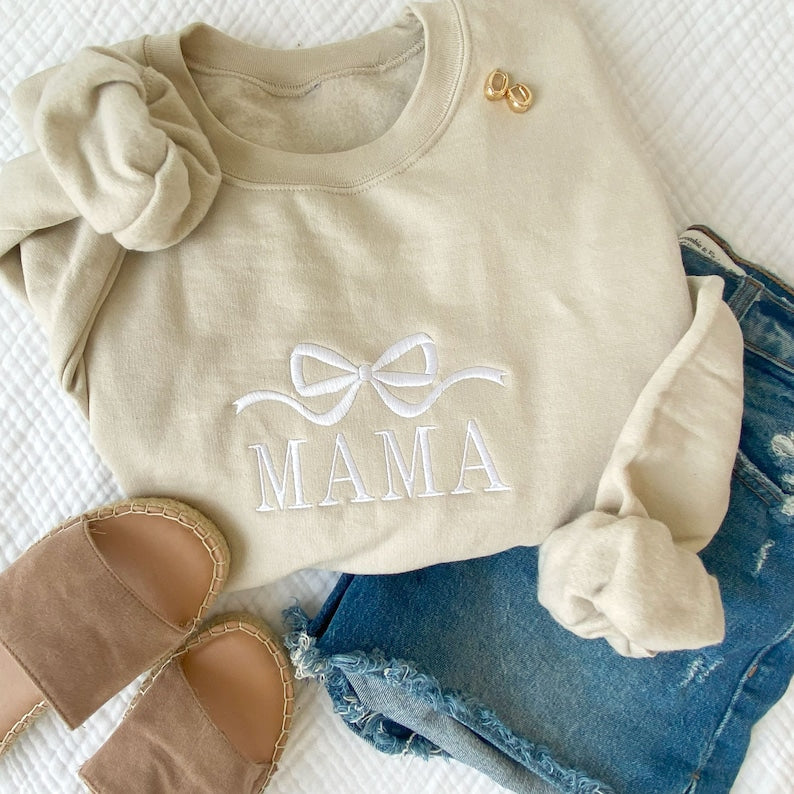 Cute and Trendy Mama Bow Embroidered Gemma Crewneck Sweatshirt | Personalized Crewneck Pullover | MAMA Sweatshirt | Mother's Day Gift Idea il_794xN.5841670152_d13i.jpg