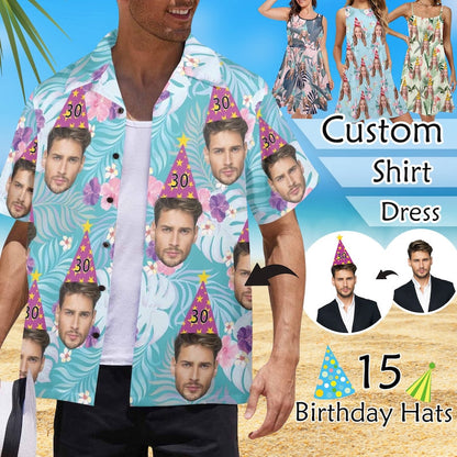Birthday Hat Custom Hawaiian Shirt for Dad, Hawaii Shirt For Men Funny Dad and Mom il_794xN.5842942024_3jxn.jpg