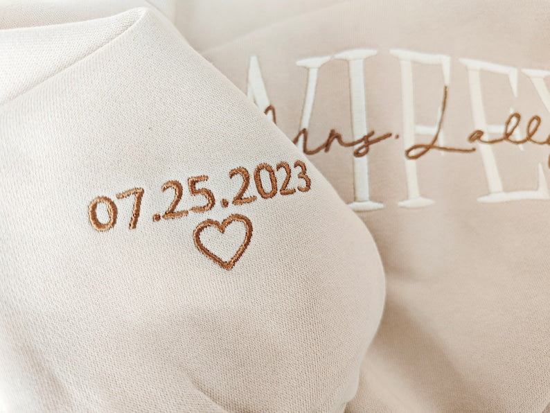 Personalized Embroidered Wife Sweatshirt ,Custom last name Bridal Sweatshirt,Engagement Sweatshirt,Anniversary gift,Valentine's Day gift il_794xN.5848307908_q1li.jpg
