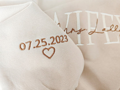 Personalized Embroidered Wife Sweatshirt ,Custom last name Bridal Sweatshirt,Engagement Sweatshirt,Anniversary gift,Valentine's Day gift il_794xN.5848307908_q1li.jpg