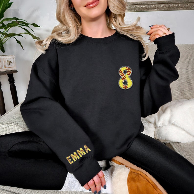Personalized Sports Girly Bow Bow Applique Side Bow Machine Embroidery Sweatshirt, Baseball/Volleyball/Football/Soccer/Softball Embroidered Sweatshirt il_794xN.5863026895_33v8_5000x_b467ecee-9739-468f-a913-aac7501b8f43.jpg