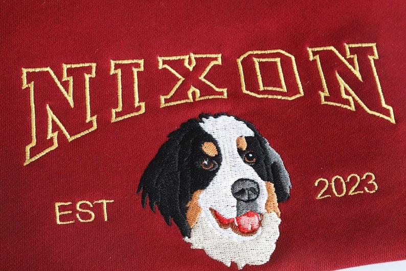 Custom Dog/Cat Face Embroidered Shirt from Your Photo,Personalized Embroidered Sweatshirt with Dog Name, Gifts for Dog Lover, Cat Lovers il_794xN.5868769486_6eir.jpg