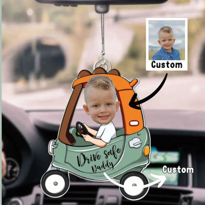 Personalized Car Photo Ornament - Drive Safe Daddy / Mommy - Photo Custom Ornament, Gift For Dad, New Dad, New Mom, New Grandpa, New GrandMa il_794xN.5875074339_8zmj.jpg