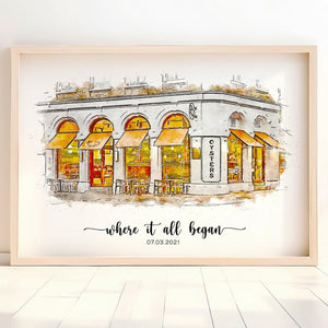 Where We Met,Where It All Began,Custom house portrait wood sign,Our First Date,Engagement Gift,Anniversary Gift,Where He Proposed,One year anniversary il_794xN.5881550631_a3ka.jpg