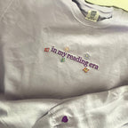 Embroidered In My Reading Era Crewneck Sweatshirt, Unisex Comfort Colors Sweatshirt, In My Reading Era Embroidery il_794xN.5881756502_ggp2.jpg?v=1743397322